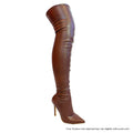 Gisele - Brown PU {Order 1/2 Size Larger} by The House of Stylez