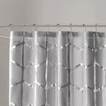 Intelligent Design Khloe Geometric Metallic Printed Shower Curtain by Vanessa Jane