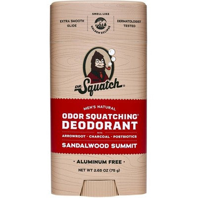 DR. SQUATCH Men's Natural Deodorant Sandalwood Summit 2.65oz - New by This is Beauty US
