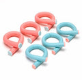 Conair Heatless Spiral Curl Rollers Coral & Teal 18pcs - New by This is Beauty US