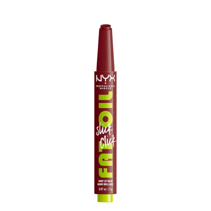 NYX Professional Makeup Fat Oil Slick Click Tinted Lip Balm - In A Mood, 0.07 oz/2g by Price Is Right Miami