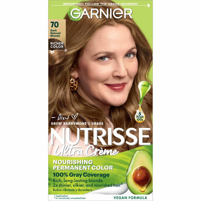 Garnier Nutrisse Ultra Color Nourishing Color Creme 70 Dark Natural Blonde by Pasteur Pharmacy