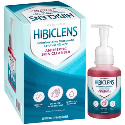 Hibiclens Antiseptic Skin Cleanser, 16 oz Bottle with Foaming Pump by Pasteur Pharmacy
