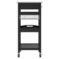 Winsome Julia Granite Top Kitchen Cart Wood/Black - Winsome by Vanessa Jane
