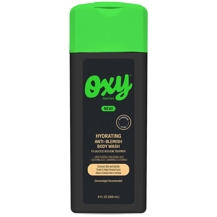 Oxy 2% Salicylic Acid Stubborn Acne Anti-Blemish Body Wash - 9 fl oz by Pasteur Pharmacy