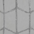 Intelligent Design Khloe Geometric Metallic Printed Shower Curtain by Vanessa Jane