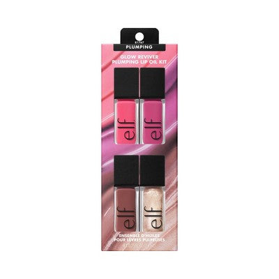 e.l.f. Glow Reviver Plumping Lip Oil Gift Set 4pc - Imperfect Box by This is Beauty US