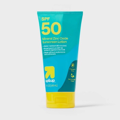 Mineral Sunscreen Lotion SPF 50 5oz up&up - Imperfect Container by This is Beauty US