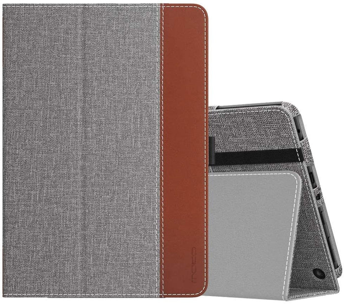 Gray Fabric Texture Folio Case - Amazon Fire HD 8 and Fire HD 8 Plus (2020-2024 release) by Zerodamage Sahara Case LLC