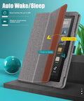 Gray Fabric Texture Folio Case - Amazon Fire HD 8 and Fire HD 8 Plus (2020-2024 release) by Zerodamage Sahara Case LLC