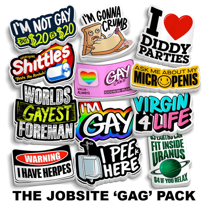 The Jobsite 'GAG' Sticker Pack by Armed American Supply