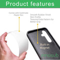 Sublimation Blanks Samsung Galaxy Black Phone Cases for S26|S25|S24|S23|S22|S21|S20|FE|Ultra|Plus by INNOSUB USA