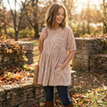 We The Free Moon City Velvet Babydoll Top, Small by Vanessa Jane