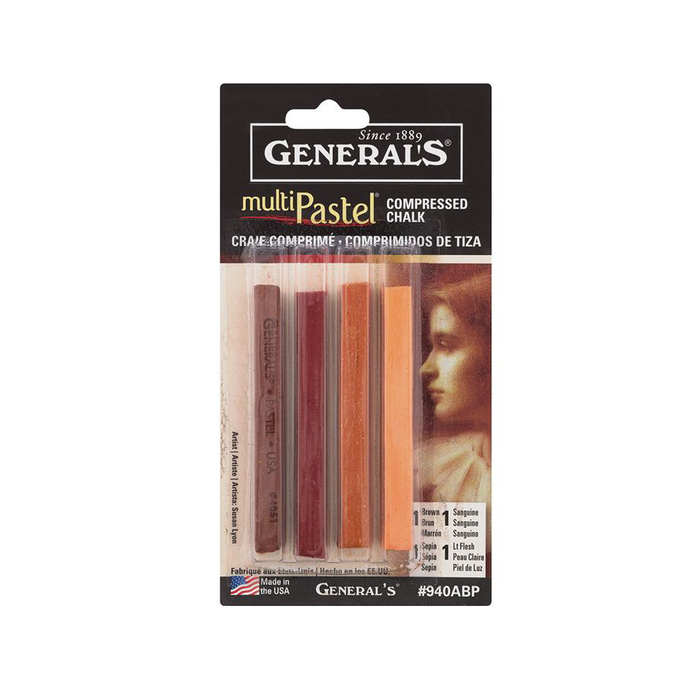 Generals Compressed Pastel Chalk ( Flesh Tone) by ShopSketchBox
