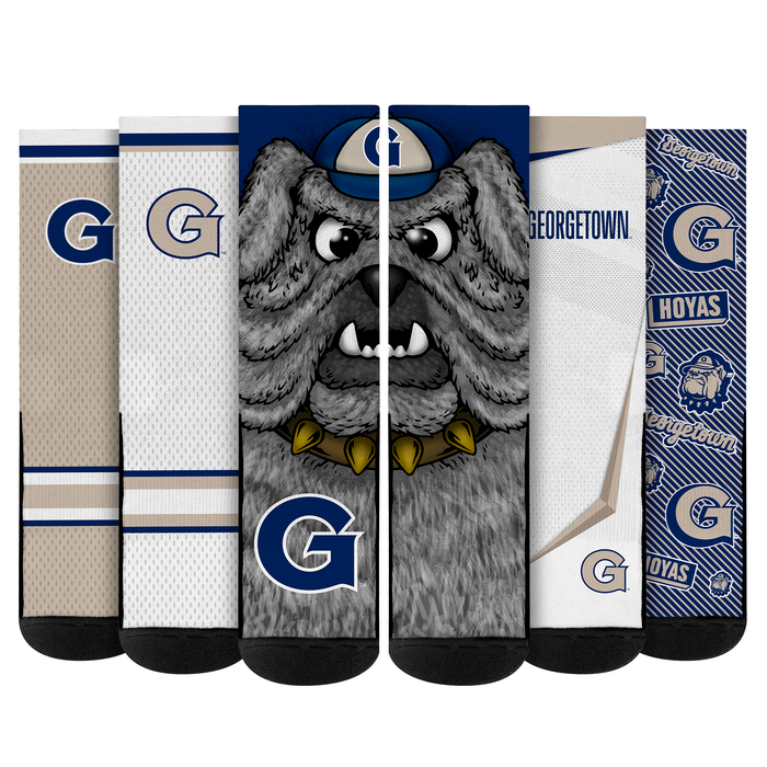 Georgetown Hoyas - Super Fan Bundle 5-Pack by Rock 'Em Socks