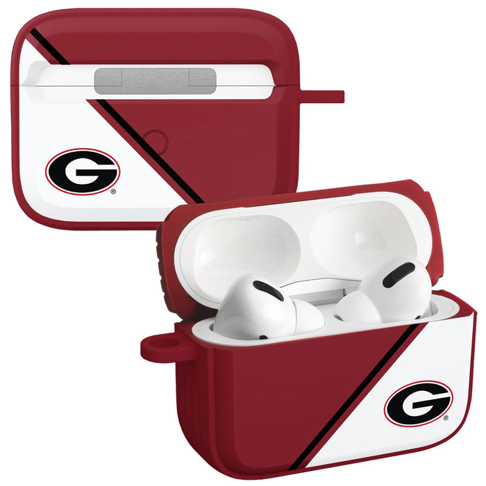 Georgia Bulldogs HDX Champion Series Apple AirPods Pro 1 & 2 Case Cover by Affinity Bands