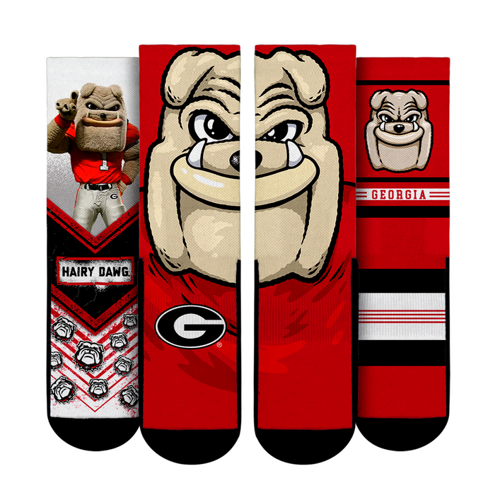 Georgia Bulldogs - Mascot 3-Pack by Rock 'Em Socks
