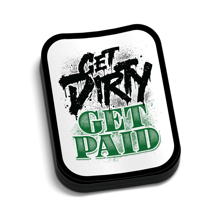 Get Dirty Hard Hat Decal by Armed American Supply