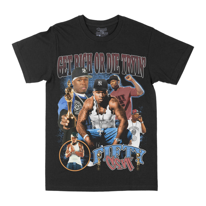 Fifty Cent "Get Rich Or Die Tryin' Graphic Tee by Obsessed with graphic tees
