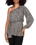Michael Michael Kors Printed One Shoulder Top, Size XXS by Vanessa Jane