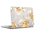 MacBook Air 13.6-inch (M2-M5) Case - Gold Botanical Design by Zerodamage Sahara Case LLC