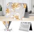 MacBook Air 13.6-inch (M2-M5) Case - Gold Botanical Design by Zerodamage Sahara Case LLC