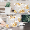 MacBook Air 13.6-inch (M2-M5) Case - Gold Botanical Design by Zerodamage Sahara Case LLC