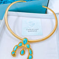 Gold Collar Necklace by Christina Greene