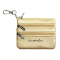 Zippered Pouch Gold w/Silver Hardware by SaveTheGirls