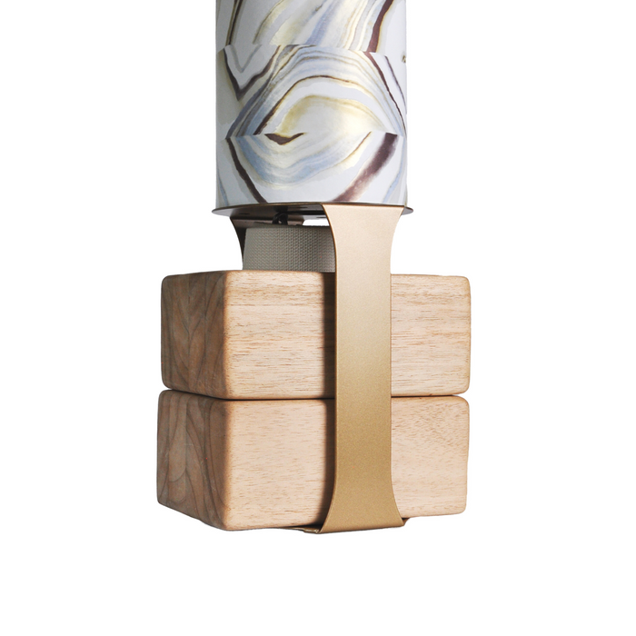 Yoga Mat Tube Floor Stand | Gold by Mache