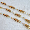 Golden Tube Bead Necklace