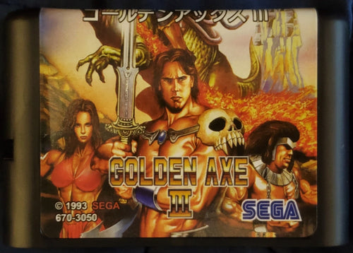 Golden Axe 3 Sega Genesis Mega Drive Video Game Cartridge 1993 by VintageVideoGameStore