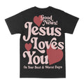 Good News God Loves You Graphic Tee by Obsessed with graphic tees