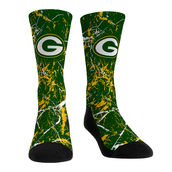 Green Bay Packers - Cracked Marble by Rock 'Em Socks