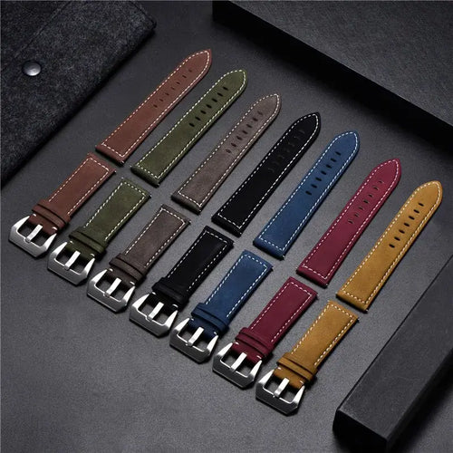 Samsung Galaxy Watch Leather Band - Classic Genuine Design by BandsCo Straps