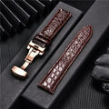 Samsung Galaxy Watch Crocodile Leather Band by BandsCo Straps
