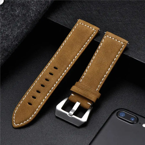 Samsung Galaxy Watch Leather Band - Classic Genuine Design by BandsCo Straps