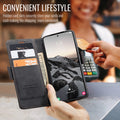 Flip Leather Kickstand Wallet Case For Samsung Galaxy S26 Ultra S25 Edge S24 Plus S23 FE S22 S21 S20 by Merch Section