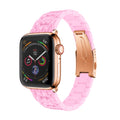 Resin Watchband Strap For Apple Watch Band Series 11/10/9/8/7/6/5/4/ SE / Ultra 1/2/3 by Arleathercraft
