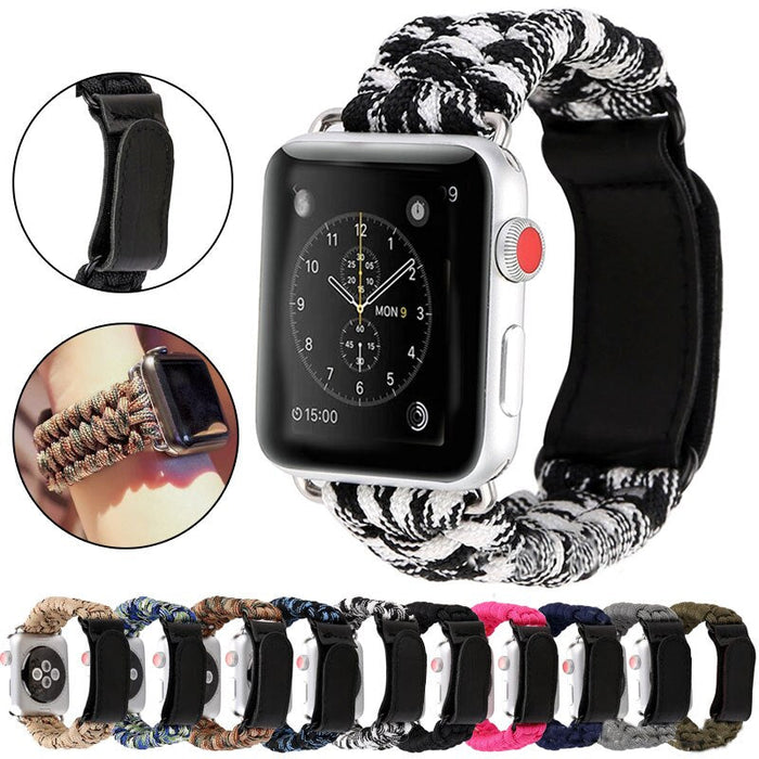 Survival Apple Watch Strap Series 11/10/9/8/7/6/5/4/ SE / Ultra 1/2/3 by Arleathercraft