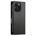 Side Buckle Magnetic Frosted Leather Wallet Card Holder Case for iPhone 15 Pro by Merch Section