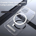 Magnetic Clear Shockproof Phone Case with Kickstand for iPhone 17 16 15 14 Pro Max 13 12 11 Mini Plus by Merch Section