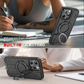 Designer Anti-Fall Luxury Hidden Bracket Magnetic Phone Case for iPhone 11 12 13 Pro 14 15 Plus 16 17 Pro Max by Merch Section