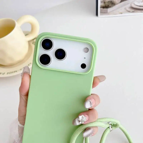 Shockproof Soft TPU Silicone Lanyard Business Phone Case for iPhone 17 Pro Max 16E 15 14 13 12 11 XR by Merch Section