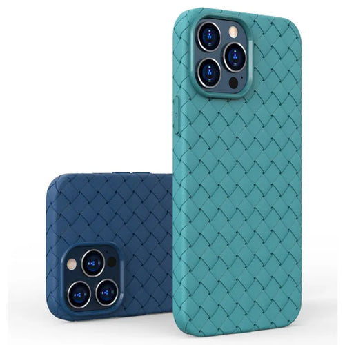 Colorful Woven Texture Shockproof TPU Phone Case for iPhone 14 Plus by Merch Section