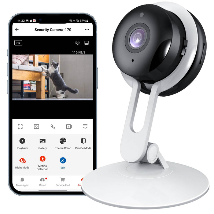 3MP Wireless Smart AI Home Security Camera – Two-Way Audio, Motion Detection, Night Vision by DailySale