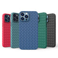 Colorful Woven Texture Shockproof TPU Phone Case for iPhone 14 Plus by Merch Section