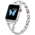 Diamond - Steel Apple Watch Band Series 11/10/9/8/7/6/5/4/ SE / Ultra 1/2/3 by Arleathercraft