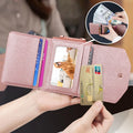 Women's Rose Gold Flip Leather Wallet Case With Wristband For Samsung Galaxy Z Flip 6 by Merch Section