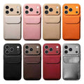 Anti-Drop TPU PC Orange Wallet Case with Card Holder for iPhone 17 Pro Max by Merch Section